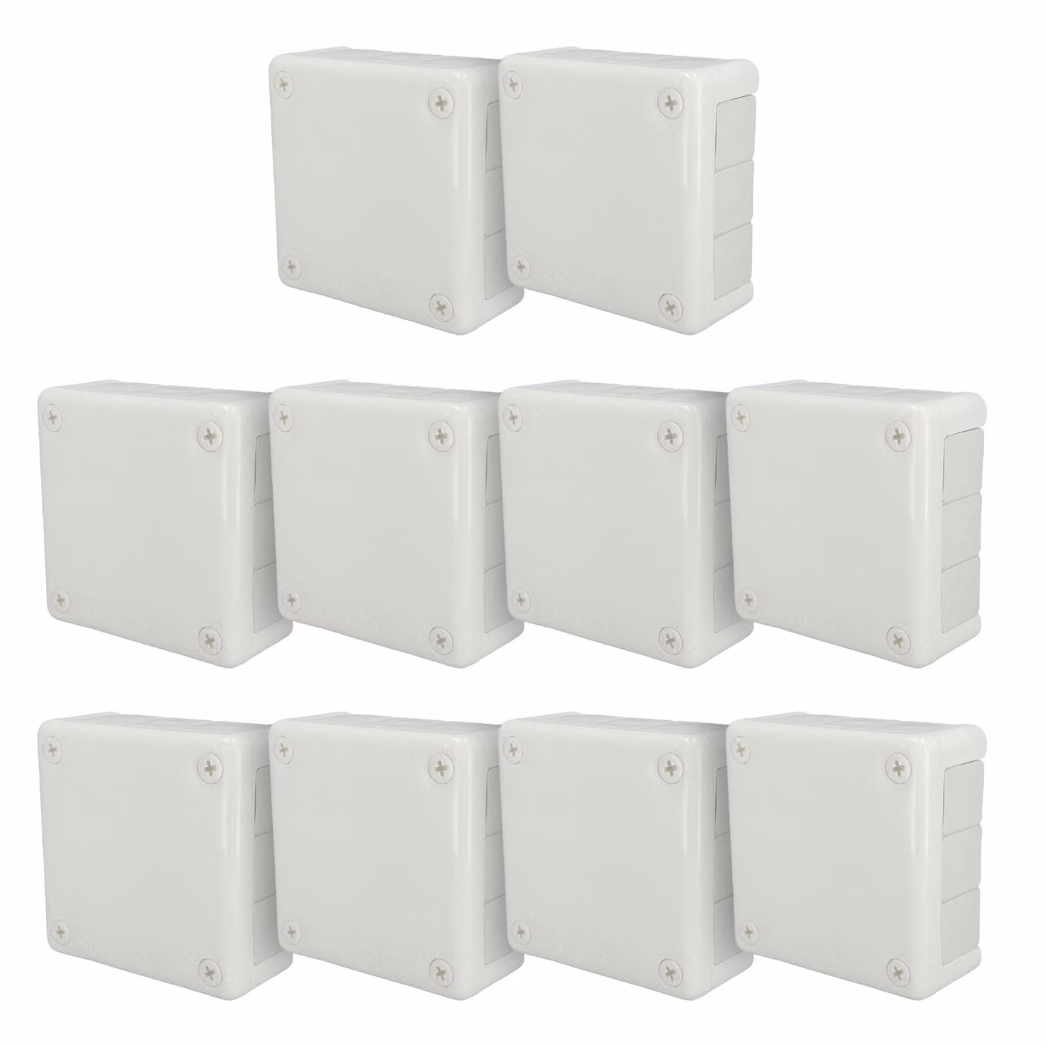 10x scatola da incasso 118x118x46 IP55 12 ingressi cavi membrane in gomma bianco VP-51 EDO777929 EDO Technic