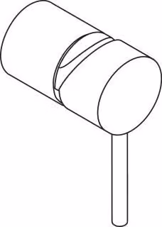 Set di conversione Hansgrohe Axor Starck da incasso a maniglia Puro per iBox cromo