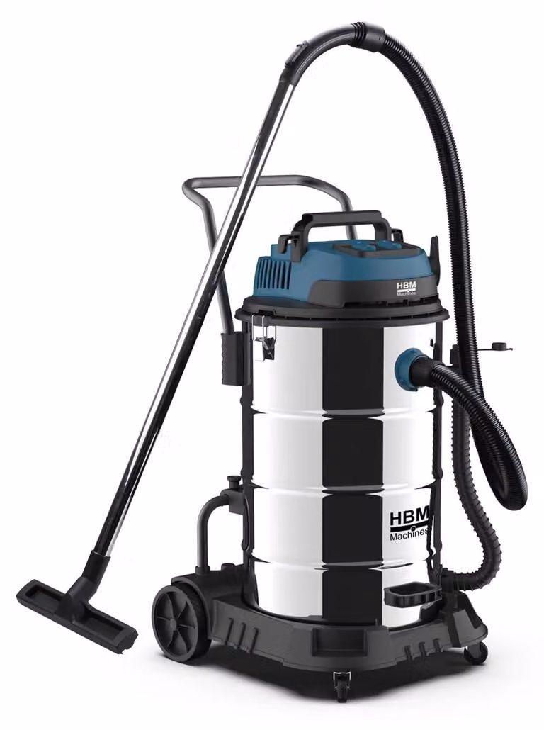 Aspirapolvere industriale 2400w, per camino con doppio sistema di filtri, per mangiacenere, a secco umido con serbatoio da 80 litri, argento, aspiratore a filo 20 kpa