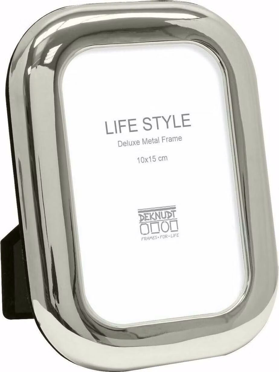 Deknudt S57MT1 Cornice in metallo argento lucido 10x15 cm Orizzontale Verticale