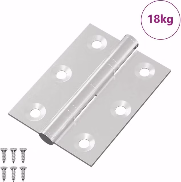 Set di 720 cerniere in acciaio inossidabile CFW3769916 colore argento, L 50 cm x P 38 cm x H 1,3 mm