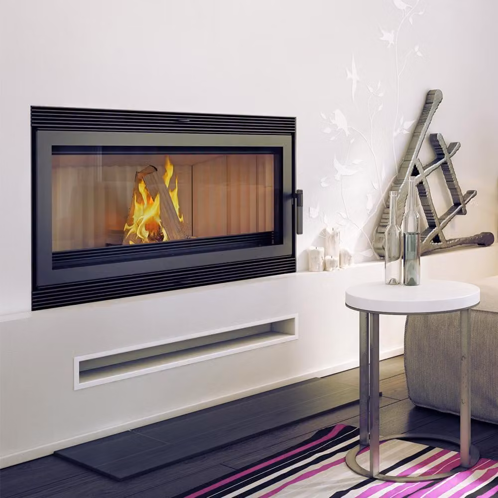 Inserto per caminetto in acciaio KRATKI BLANKA 16 kW Ø 200