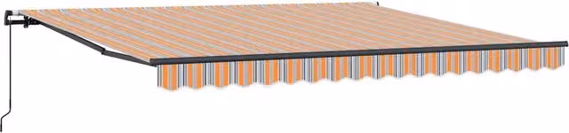 Tenda da Sole | Tenda Retrattile Multicolore 400 ¡Á 300 cm Poliestere e Acciaio