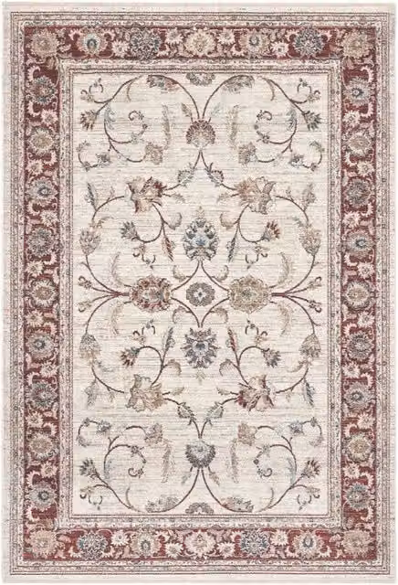 Tappeto orientale Pierre Tappeti MURCIA K7051-E22727 con motivo classico in stile persiano, ideale per salotto o camera da letto, colore rosso e beige, L 160 cm x P 240 cm