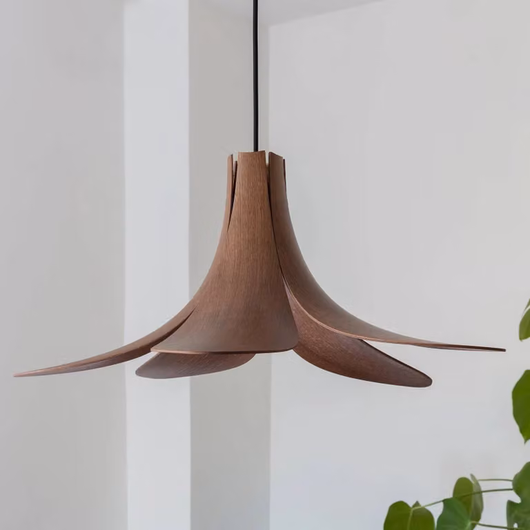 UMAGE Lampada a sospensione Jazz, dimmerabile, Legno scuro, Soggiorno / Sala da pranzo, Legno, Scandinavo, Lampada a sospensione