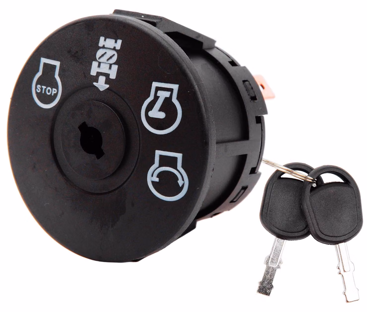 Interruttore di sicurezza per tosaerba, con 4 posizioni e 7 connessioni