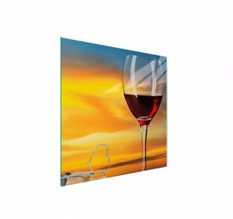 Piatto Di Protezione In Vetro Per Il Cuore 50X52 Vino