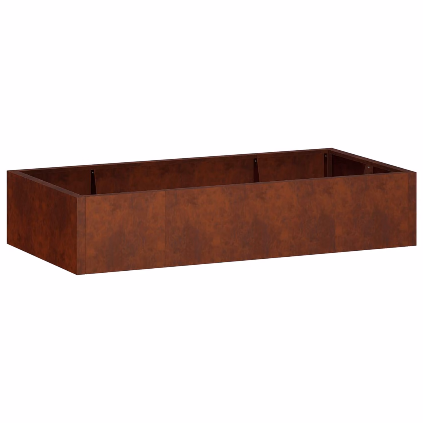 Set di 6 muri di contenimento vidaXL in acciaio Corten color marrone L 200 cm x H 100 cm x P 50 cm