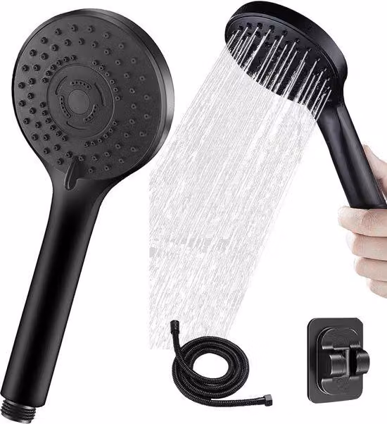 Soffione a risparmio idrico con tubo flessibile da 1,5 m