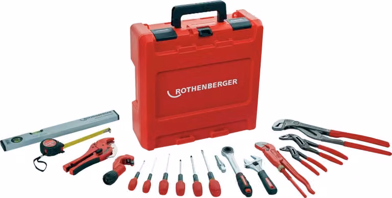 Valigetta portautensili Rothenberger 4414, 18 pezzi.