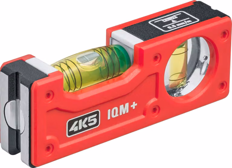 4K5 Tools Klein Wasserwaage IQM+ (Maße 107x40x24 mm, Horizontallibelle)