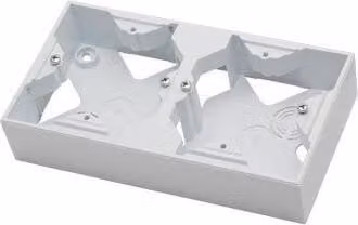 Scatola di montaggio doppia bianca Ospel Aria PNP-2U/00