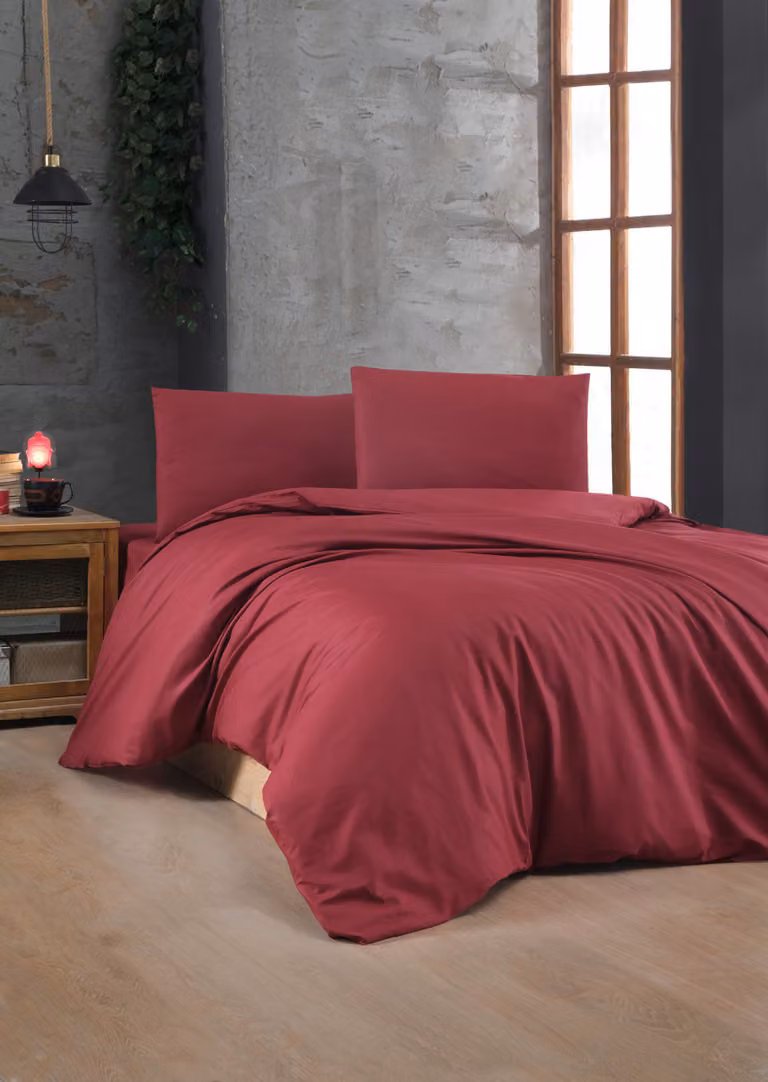 L'Essentiel Linge de Maison, Maroon- PTK3222, Marrone, Copriletti, 100% cotone ranforce