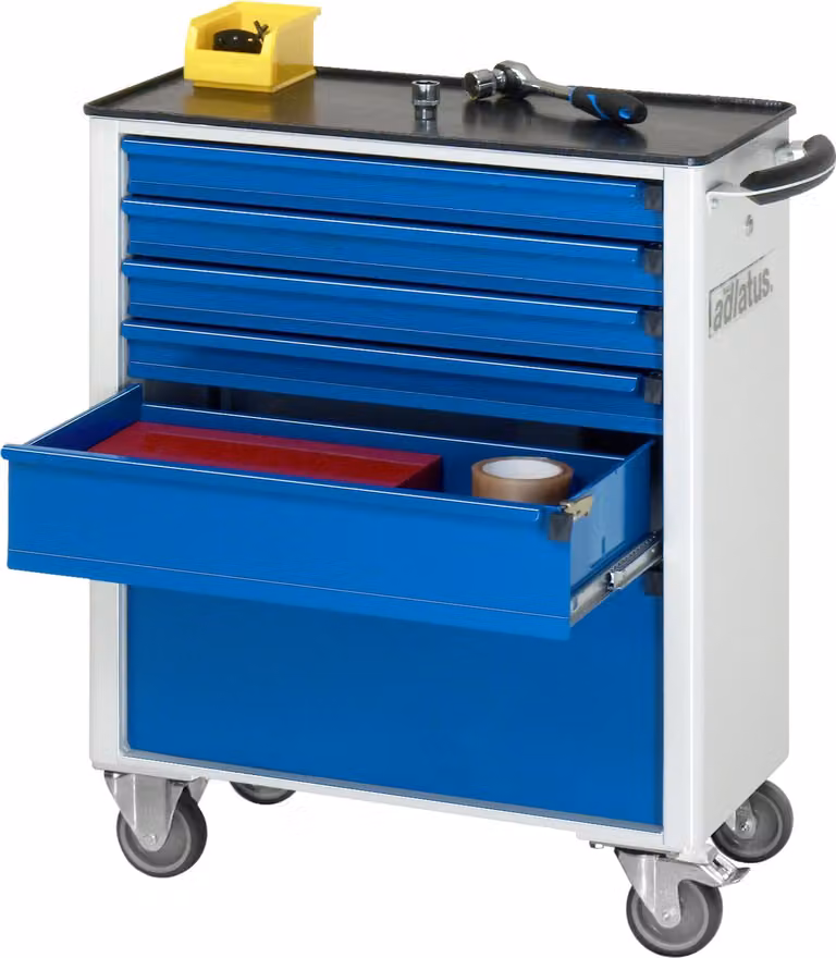 Carrello da officina B700 T360 6SL grigio/blu