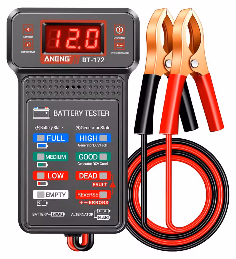 Tester digitale per auto da 12V con display LCD