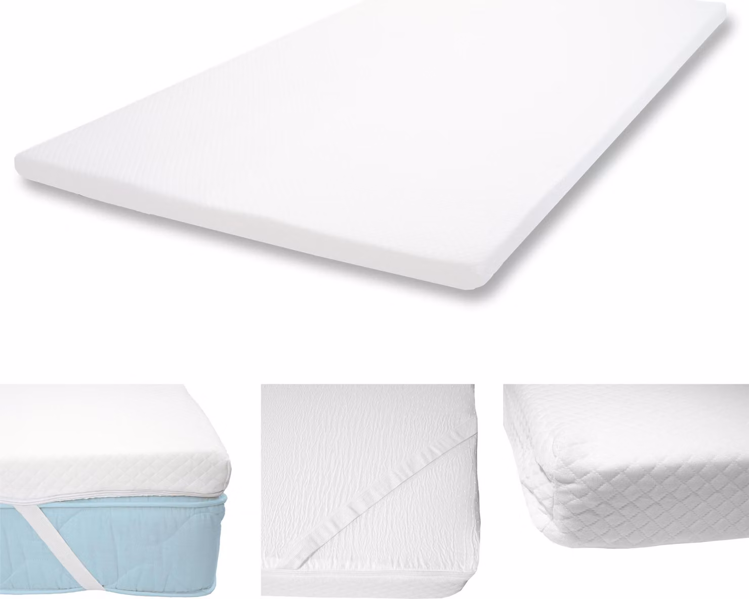 6cm schiuma fredda materasso topper HWC-E63, topper materasso topper materasso protettore ~ 140x200cm