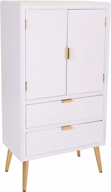 Armadio in legno bianco 62x36,5x118h