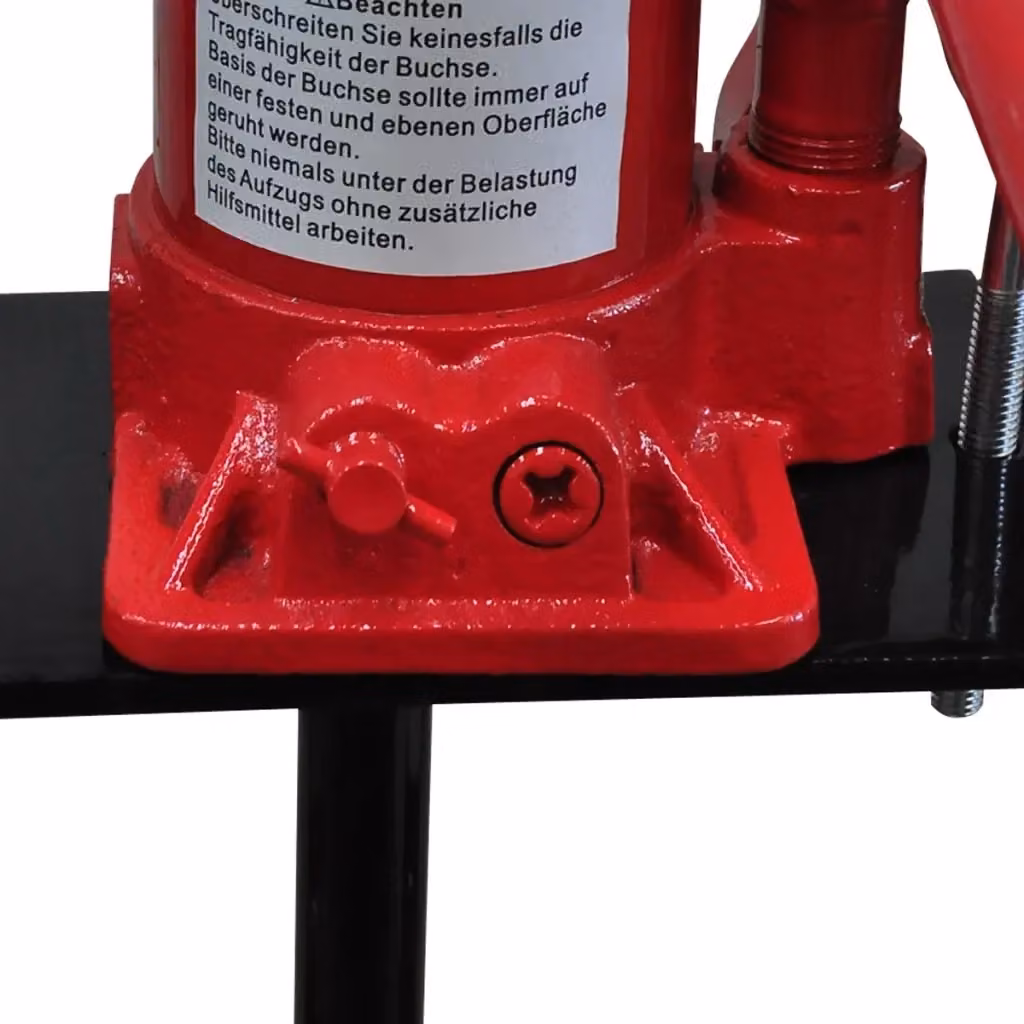 Pressa idraulica manuale da banco vidaXL 6 tonnellate, 2 posizioni, colore rosso – 2