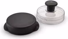 Pressa per hamburger Weber in plastica nera rotonda