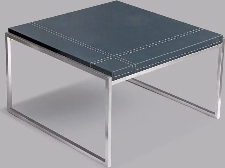 Design Modern Couchtisch Beistelltisch Sofa Wohnzimmer Tisch Leder Design 60x60