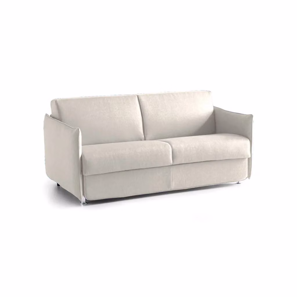 Divano Letto Verceia DMORA 2 Posti Sfoderabile Beige L: 160 cm, P: 95 cm – 2