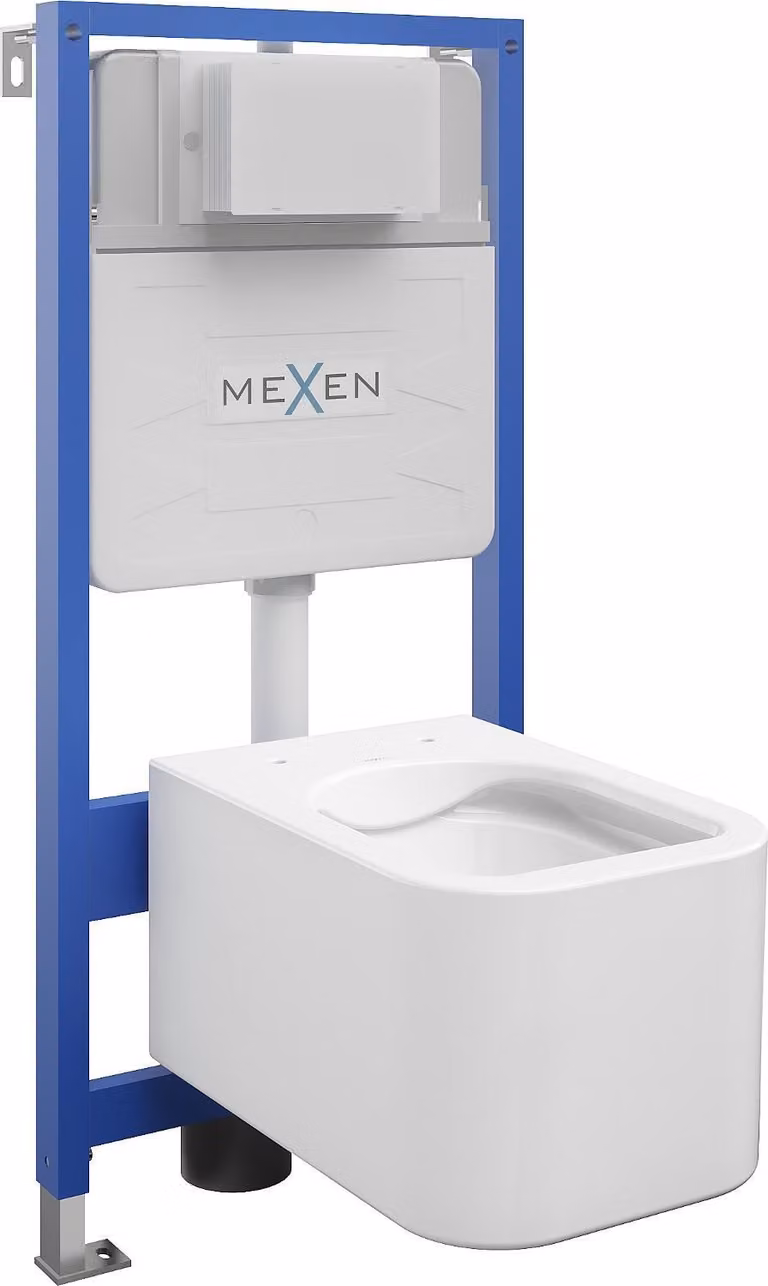 Mexen set da incasso WC telaio Fenix Slim con vaso WC Elis, bianco lucido - 6103391XX00