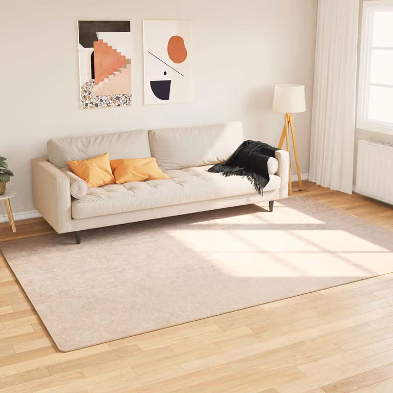 Tappeto Runner MARSA vidaXL Crema, L 190 cm x P 300 cm, in Poliestere, Lavabile e Antiscivolo
