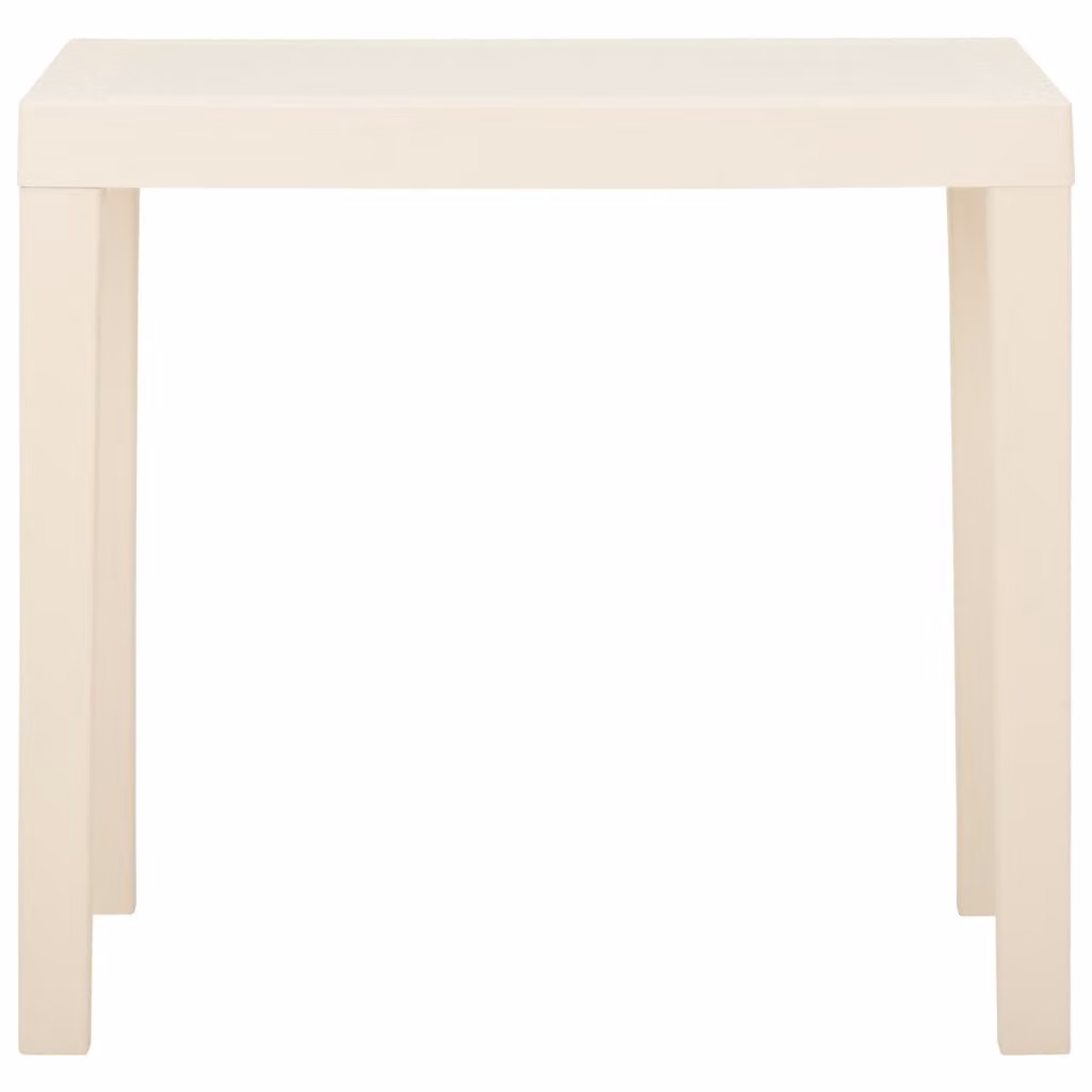 Tavolo da Giardino Bianco 79x65x72 cm in Plastica
