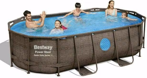 Piscina Power Steel Swim Vista 488X305X107 10.949Lt+Pompa- Best Way