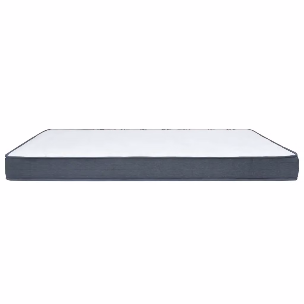 Materasso per letto box spring con molle pocket, rigidità media, bianco e grigio, L/P/H: 200 x 90 x 20 cm – 2