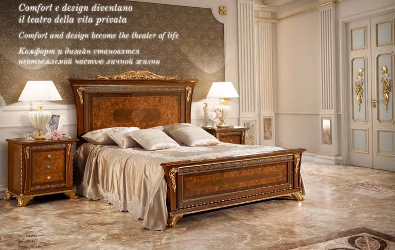 Doppelbett Betten Schlafzimmer Designbetten Bizzotto Möbel Massiv Holz Bett