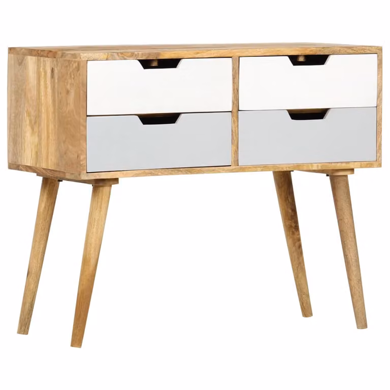 Credenza 85 x 40 x 71 cm in legno massiccio di mango