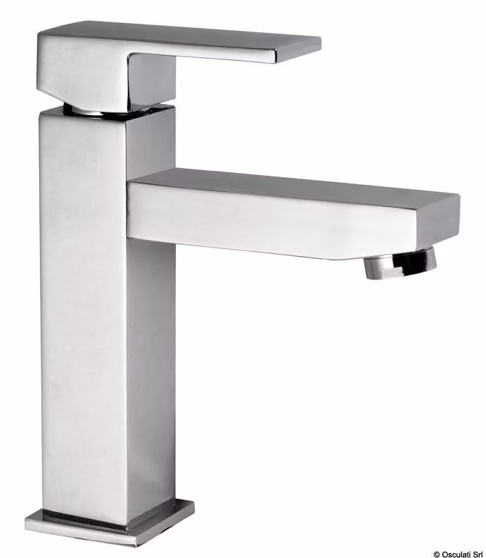 Miscelatore da lavabo quadrato basso, 1 pezzo