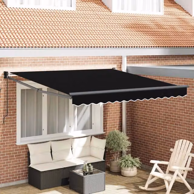 Tenda retrattile Nero 300 x 250 x 165 cm 3330043