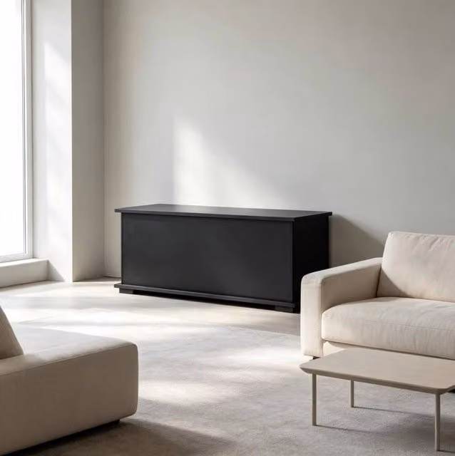 Panca contenitore ULEVR 100x40x40 cm con coperchio ribaltabile, vano portaoggetti e cerniere di sicurezza, nera