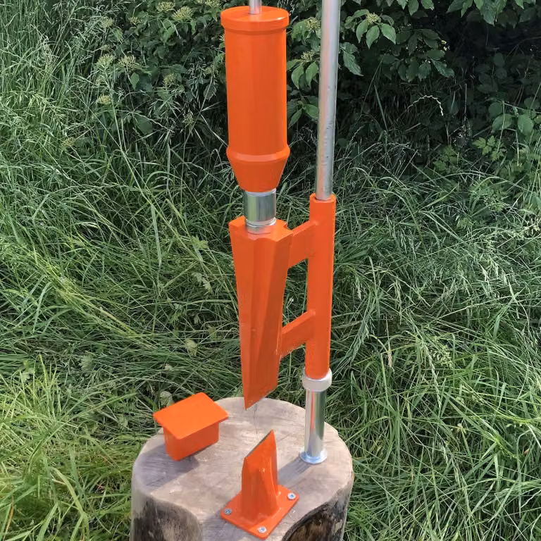 Spaccatura manuale per legna - Inclusa una zeppa aggiuntiva - 14 kg - Ideale per piccoli tronchi e legna da ardere