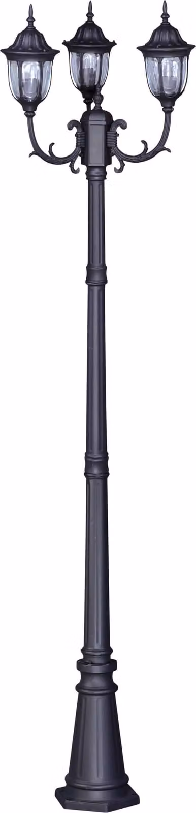 Lampada da giardino lampione stradale 3xE27 Kaja VASCO K-7007A2/3N NERO