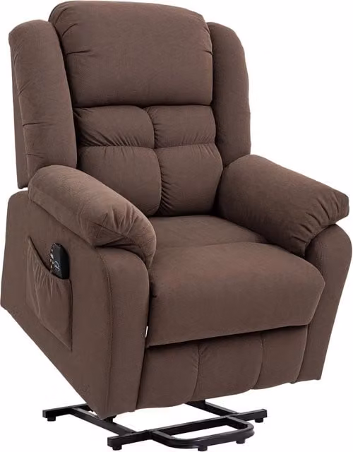 Poltrona reclinabile elettrica con funzione di sollevamento, reclinazione, massaggio e riscaldamento, poltrona TV con molle insacchettate, tasca