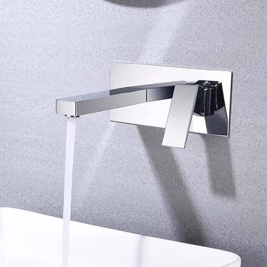 Wastafello Mixer a Parete con Singola Maniglia per Bagno