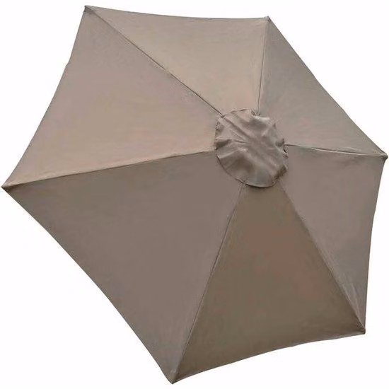 Copertura per ombrellone - 6 trichechi - 3 m - Impermeabile - Resistente ai raggi UV - Tessuto di ricambio (9,8 m, kaki)