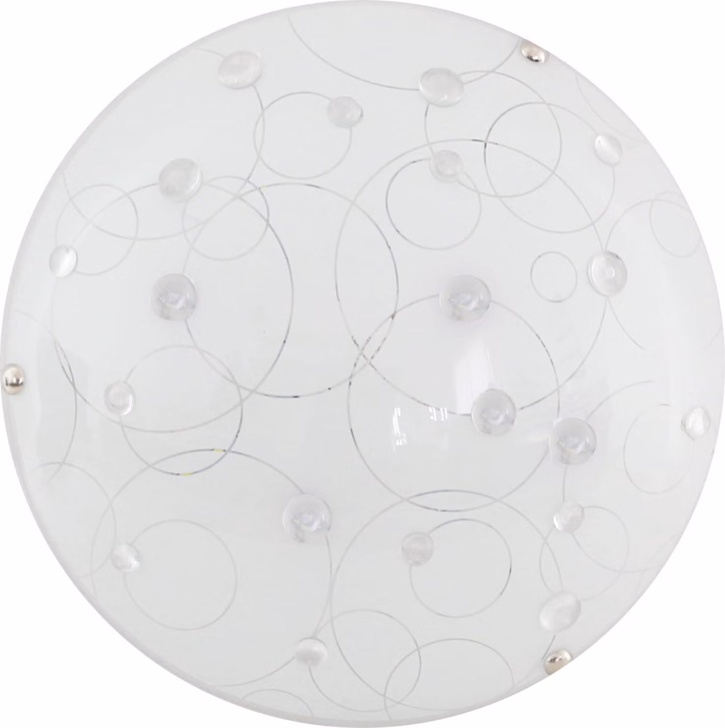 Plafone LED rotondo ASTRO bianco 10W, bianco freddo 660 lm, vetro, dimensioni: 9x30x30 cm, IP20, Candellux