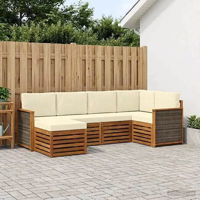 Set di divani da esterno 5 pz 3384556