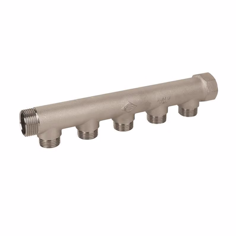 Collettore universale a 5 vie idraulico 3/4" x 1/2" riscaldamento ad acqua IG/AG