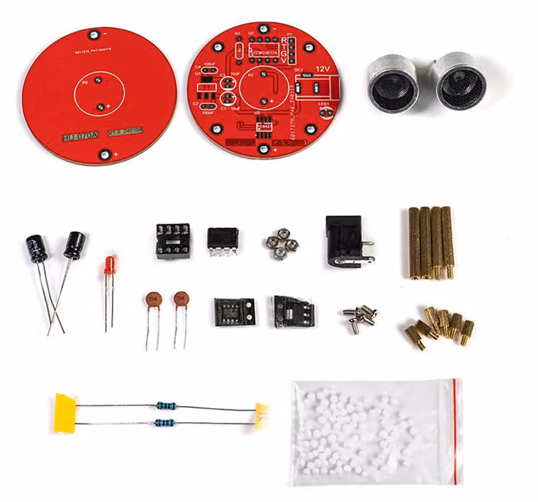 Kit fai da te per dispositivo di levitazione acustica a onde ultrasoniche, set di controller levitante, circuito stampato elettronico, esercizio di saldatura, componenti sfusi, esperimento scientifico, materiale didattico