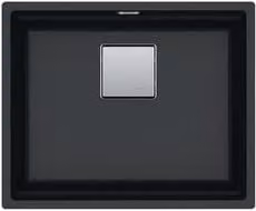 Lavello 1 vasca (56x46cm) Kng 110 52 KUBUS 2 Nero Opaco 125 0529 601