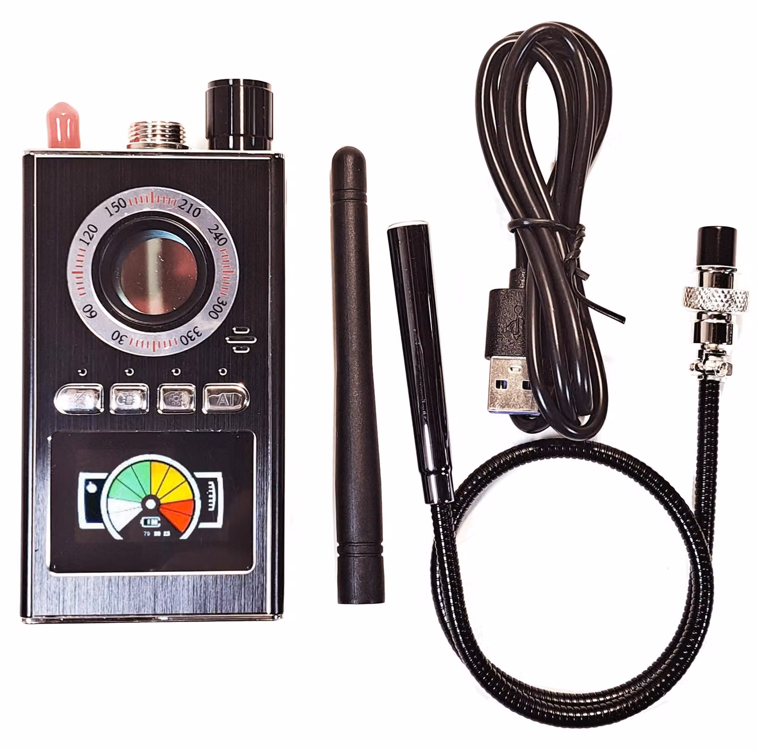 K88 Scanner di Segnali GSM GPS EMF Rilevatore di Telecamere Nascoste microspie per Privacy e Sicurezza in Auto, Casa e Ufficio