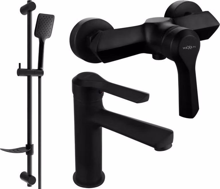 Mexen Sabre DF62 set doccia, nero - 72104DF62-70
