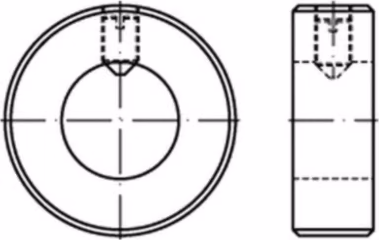 Set collari Reyher DIN 705 1.4305 A 120 A 1 007059111200000 (1 pezzo)