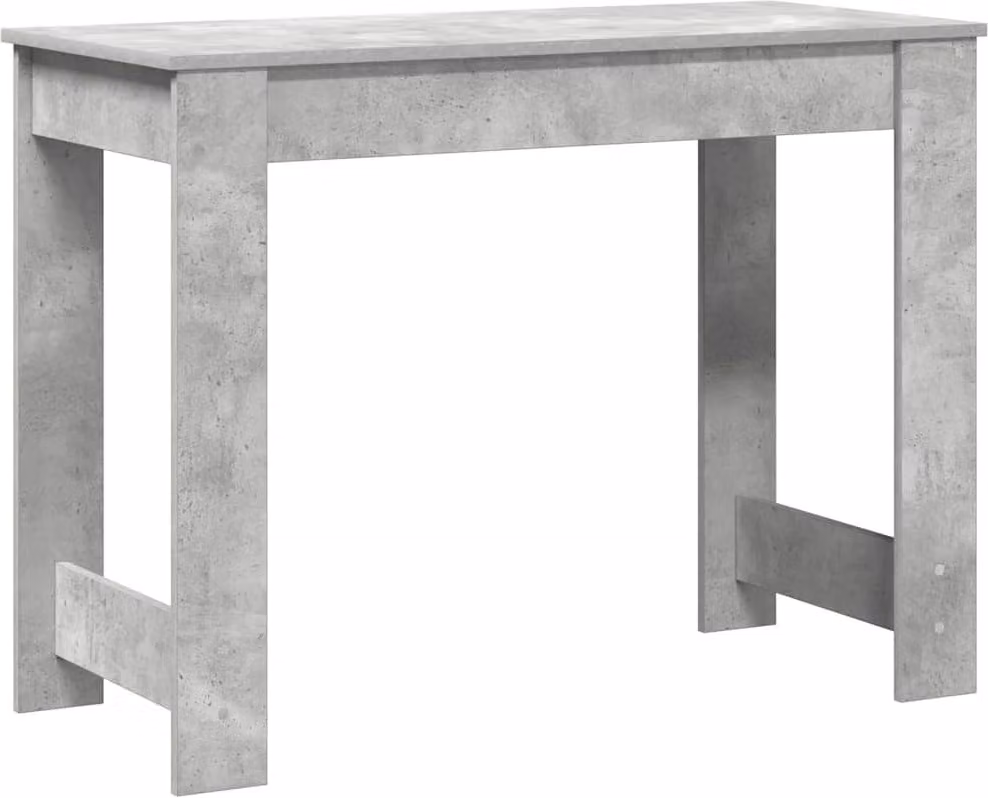 Scrivania Grigio Cemento 100x45x75 cm in Legno Multistrato