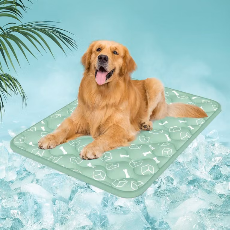 Tappetino refrigerante per cani, tessuto Arc-Chill, 110x80 cm, verde, taglia XL, spessore 2 cm